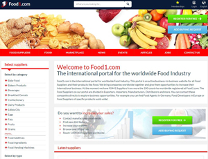 Food1.com - B2B portal for the Food Industry