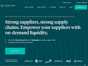 Earlytrade.com - Australia working capital marketplace