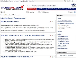 Trademal.com - Malaysia trade sourcing and business matching portal