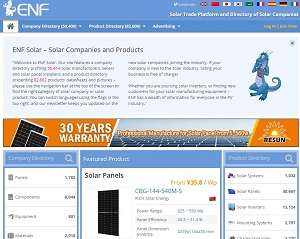 Enfsolar.com - Solar Companies and Products Directory