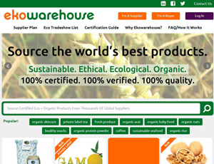Ekowarehouse.com  - Source Certified Organic food B2B Platform