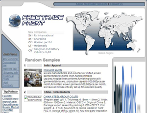 Freetradefront.com - Export company list