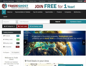 Tradeghost.com - Pakistan online B2B marketplace